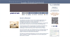 Desktop Screenshot of praxis-dr-beck.de
