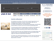 Tablet Screenshot of praxis-dr-beck.de